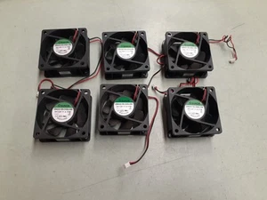 (6) SUNON EB60251B3-D00U-999 12V 0.77W 6CM 2-Wire Silent Cooling Fan - Picture 1 of 2