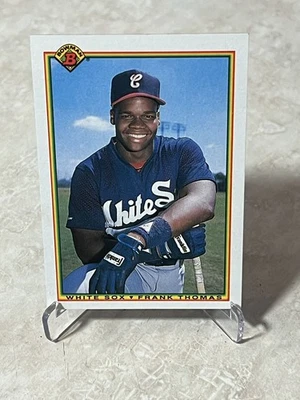 Tarjeta de novato Bowman 320 Frank Thomas 1990 Chicago White Sox  Foto 1 de 3