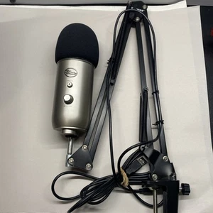 Blue Mic With Boom Arm - Picture 1 of 5