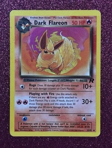 Dark Flareon - RARE Additional Ink Error, Team Rocket, 35/82 (Pokémon TCG, 2000) - Picture 1 of 3