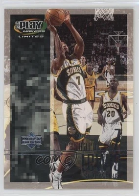 2001-02 UD Playmakers Limited Rashard Lewis #89 - Image 1 of 2