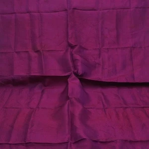 Vintage Purple 100% Pure Silk Handloom Sari Remnant 5YD Craft Fabric Silk Scrap - Picture 1 of 4