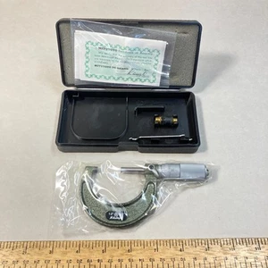 Micrómetro Exterior Mitutoyo 1-2" .001 103-128 con Llave Estándar y Estuche ¡NUEVO! - Imagen 1 de 5