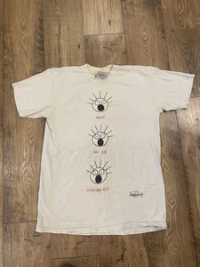 Vintage Scared Guy T-Shirt Sz Large 90s Stanley DeSantis Scared Guy Tee - Picture 1 of 9