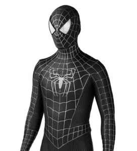Disfraz de Disfraz de Spiderman Negro El Increíble Traje de Lycra Halloween Adulto/Niño LO ÚLTIMO - Imagen 1 de 8