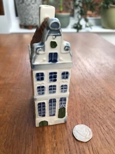 Vintage Delft Miniature Dutch House Hand Painted 91 Heerengreacht - Picture 1 of 4