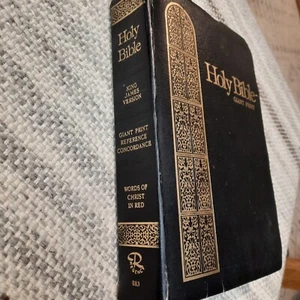 Regency Giant Print Holy Bible KJV Red Letter Reference/Concordance 1976 883B - Picture 1 of 11