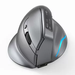 Ergonomic Silent Optical Vertical Mouse 8 Button Wireless 2.4GHz 3200DPI G7K6 - Picture 1 of 12