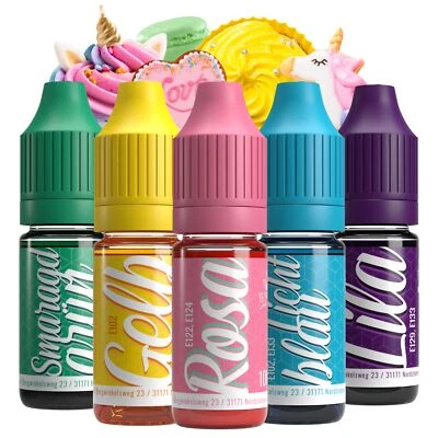 Colorant alimentaire Licorne - 5x10ml liquide & très concentré - colorant ali... - Image 1 of 4