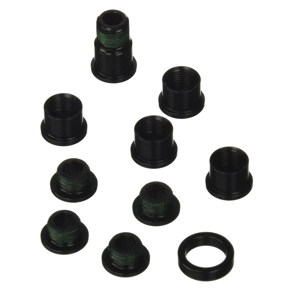 SRAM Spare Crank Chainring Bolt Kit Red Hidden Bolt 5/Arm Aluminium Black - Image 1 of 4