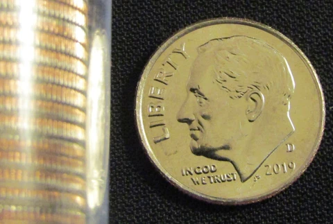 2019-D Denver Mint Roosevelt Dime BU Cover