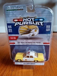 Greenlight 1:64 1974 Dodge Monaco Las Vegas Metropolitan Police Car 42960 A - Bild 1 von 4