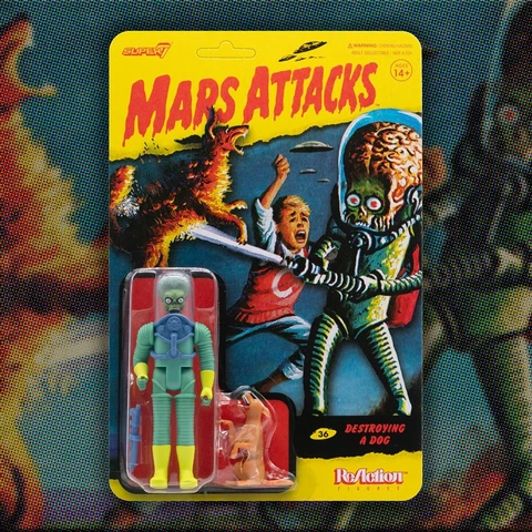 Alien Dog Mars Attacks Super 7 Reaction action figure Cover
