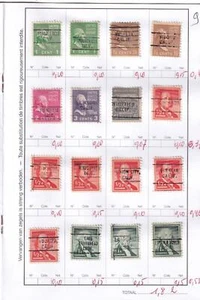 SA21b United States 1930's - 1950's California, Precancelled hinged stamps. - Picture 1 of 1