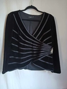 Black Velvet top Size 18 Laura K - Bild 1 von 5