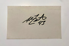 Alan Zinter Mlb Debut 2002 Signed Autographed 3X5 Index Card W/Coa