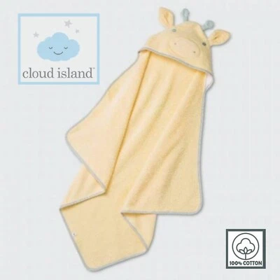 NEW! Infant Hooded Baby Bath Towel - Yellow Giraffe – Cloud Island from Target - Image 1 of 3