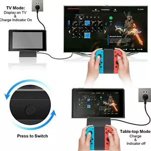 Portable HDMI TV Docking Station Charging Dock Replacements for Nintendo Switch - Picture 1 of 6