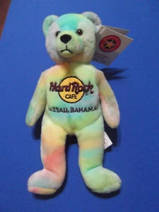 Hard Rock Cafe Nassau Tie/Dyed 2005 Teddy Bear from Herrington Teddy Bears - Picture 1 of 5