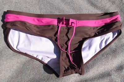 Pantalones de bikini Prana Tobago XL marrón rosa traje de baño traje de baño  Foto 1 de 4