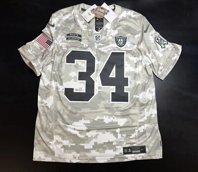 Camiseta deportiva grande Bo Jackson #34 Salute To Service Arctic camuflada Las Vegas Raiders nueva con etiquetas Foto 1 de 4