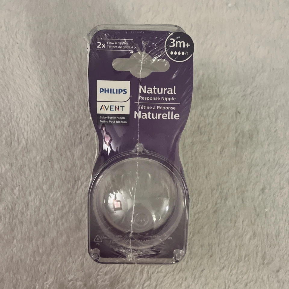 Philips Avent Pezón Biberón Respuesta Natural, 3m+ 4 Flujos Pezón Natural Foto 1 de 4