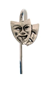 Theatre Mask Bookmark Handcrafted From Lead free Pewter With Giftbox - Picture 1 of 3
