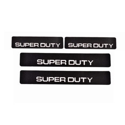 4XFor Ford Super Duty Fibra de Carbono Cuero Cubierta de Alféizar de Puerta de Coche Cubierta Protectora Adhesivo Foto 1 de 4
