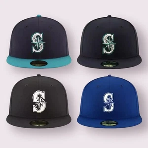 Seattle Mariners SEA MLB Authentic New Era 59FIFTY Fitted Cap - 5950 Hat - Picture 1 of 13