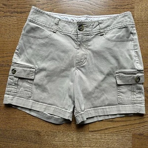 Dockers womens cargo shorts size Small 4 In tan Color - Picture 1 of 24