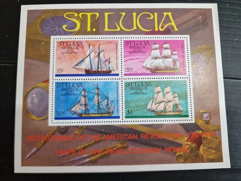 ST.LUCIA 1976 SG MS414 BICENT OF AMERICAN REVOLUTION  MNH Cover
