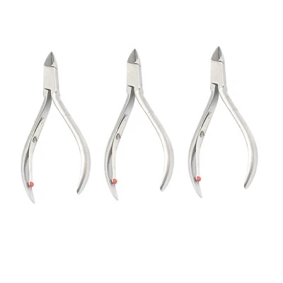 DDP CUTICLE NIPPER STAINLESS STEEL FULL JAW 3 PCS