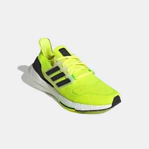 Men's Adidas UltraBoost 22 Running Shoes Solar Yellow / Black Sz 11.5 GX6639 - Picture 1 of 8