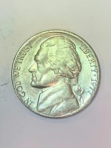 1977 Jefferson Nickel - Circulated - Actual Coin in Photos #7776 - Picture 1 of 2