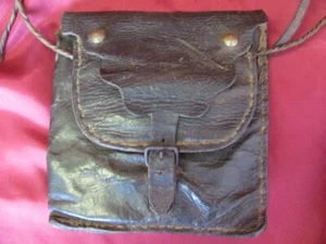 1600s ANTIQUE LEATHER MEN PURSE BAG XTR. RARE! - Picture 1 of 12