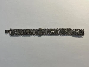 Bijoux Bracelet Ancien Ecusson Animaux Soleil (L42) - Picture 1 of 9