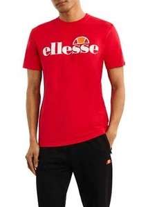 Ellesse Sl Prado Mens T-Shirt Red - Picture 1 of 10