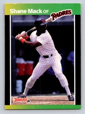 Shane Mack 1989 Donruss #538 San Diego Padres - Image 1 of 2