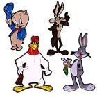 Set of 4 Looney Tunes Classic Cartoon Metal Enamel Bugs Bunny Porky Pig Pin