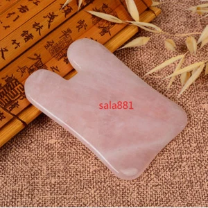 Natural U Shape Gua Sha Tool Rose Quartz Gua Sha Tools SPA Message Beauty Tool - Picture 1 of 6