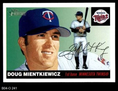 2004 Topps Heritage #241 Doug Mientkiewicz Twins 8 - NM/MT - Image 1 of 2