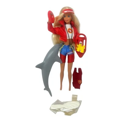 Baywatch Barbie Doll 1994 Mattel Swimsuit Blonde Toy Vintage - Image 1 of 4