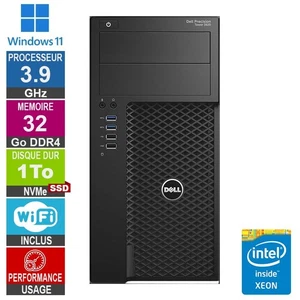 Dell Precision 3620 Xeon E3-1245v5 3.90GHz 32Go/1To SSD/Quadro M2000 - Imagen 1 de 1