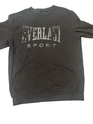 复古 Everlast 拳击男式深灰色圆领运动衫 S 码 (1075) — 第 1/4 张图片