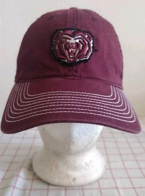 Gorra de los osos de la Universidad Estatal de Missouri púrpura talla S/M para hombre elástica bordada Foto 1 de 4