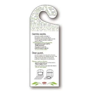 Kartons Türaufhänger Handtuchwechsel 20 Stück "B&B Hotel Mehrsprachig" - Bild 1 von 3