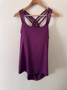 Prana Women’s Strappy Lined Open Back Padded Tank Top - Picture 1 of 6