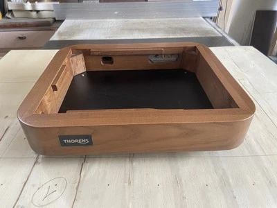 Thorens td 150,150Mk2 Plinth Solid Wood Rounded Mobile Turntable - Image 1 of 4
