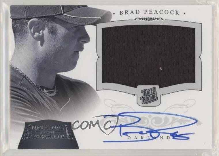2012 Panini National Treasures /99 Brad Peacock #157 Rookie Auto RC - Image 1 of 2