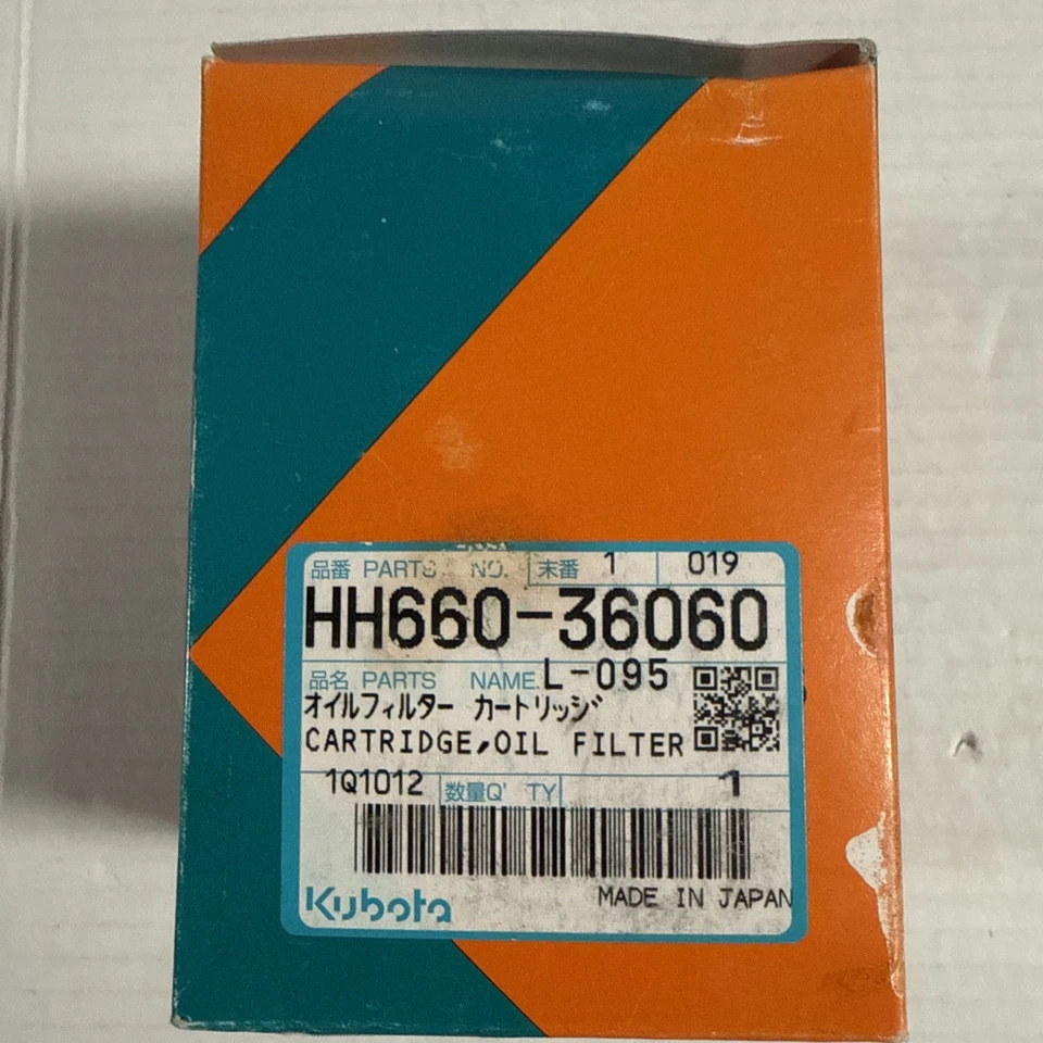 Kubota Genuine OEM Oil Filter Hh660 36060